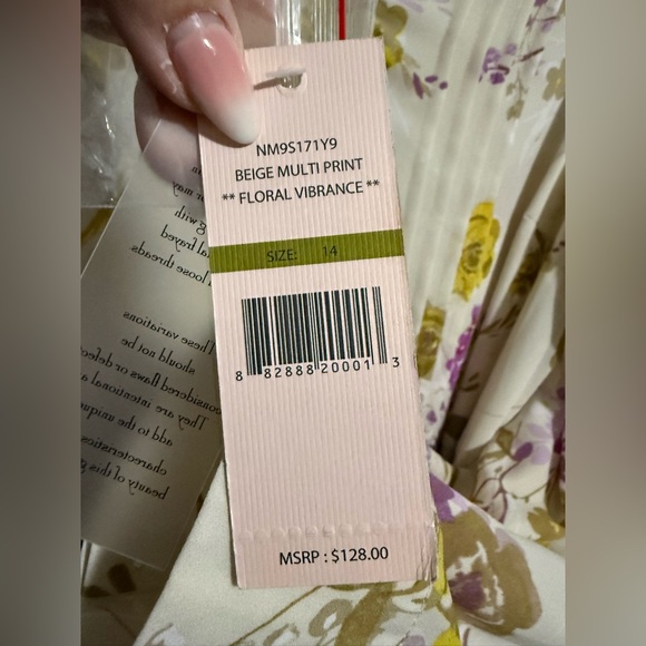 Nanette Lepore Cream Floral Dress - Picture 7 of 8